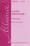 Lauda Jerusalem SSAA choral sheet music cover Thumbnail